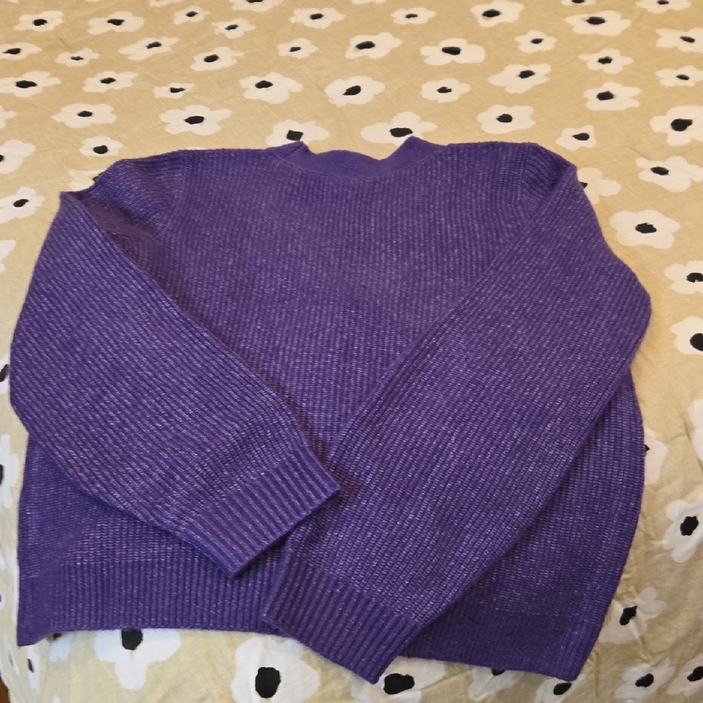 Talbots Violet Ribbed Sweater - Picture 5 of 5